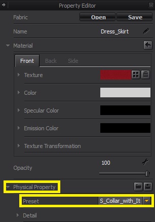 List Of Physical Properties For Marvelous Designer List Of Physical Properties For Marvelous Designer